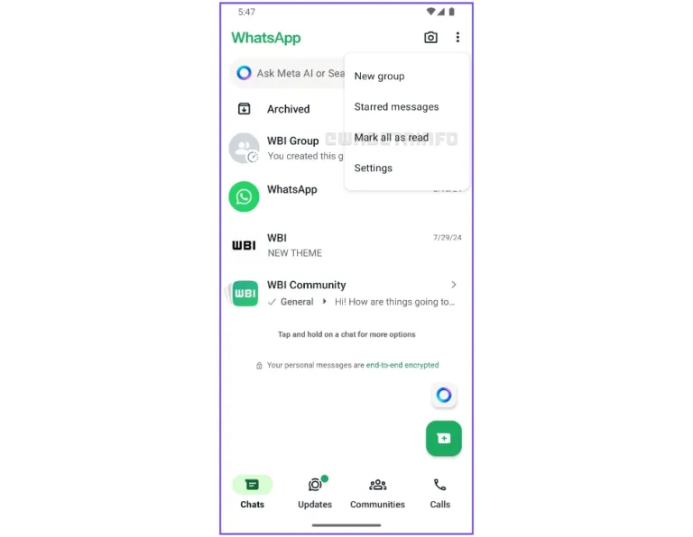 WhatsApp Latest Features Update